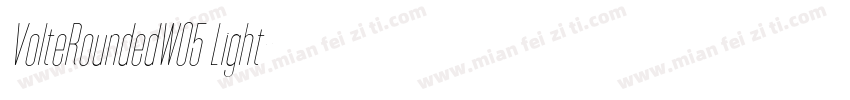 VolteRoundedW05 Light字体转换